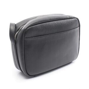 Balenciaga Leather Shoulder Bag Camera Black